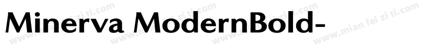 Minerva ModernBold字体转换